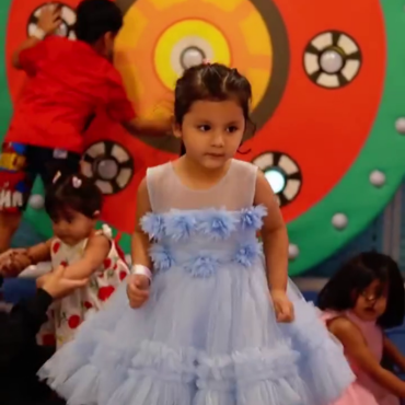 Children enjoying an indoor play activity at Wooray